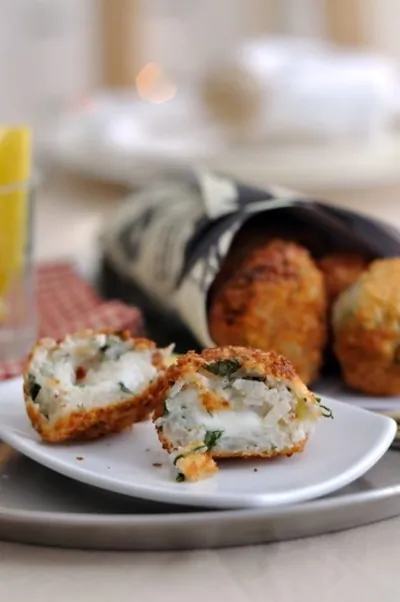 Рисовые крокеты с горгонзолой