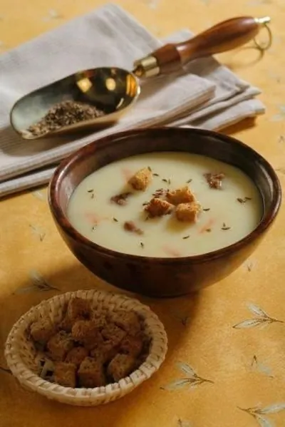 Суп-пюре из картофеля с тмином