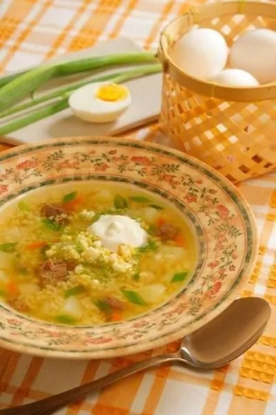 Суп с пшеном по деревенски