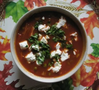 Быстрый суп с томатным соком