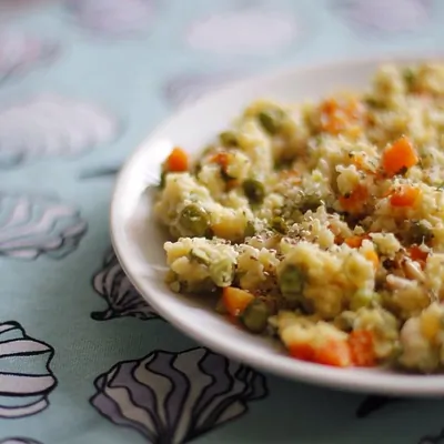 Пестрый ризотто из пшена