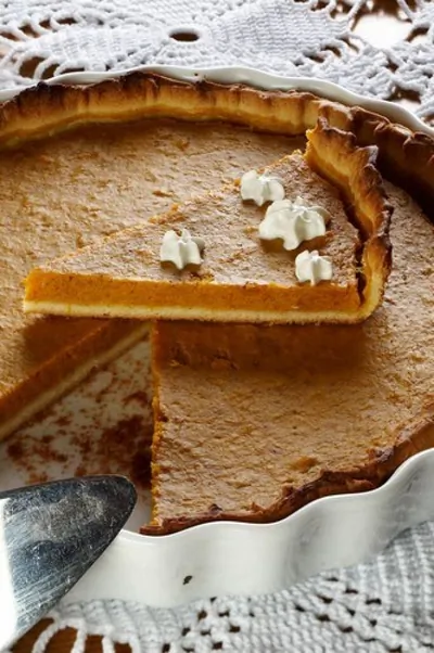 Тыквенный чизкейк с корицей и апельсиновой цедрой