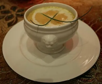 Крем-суп из каштанов с коньяком