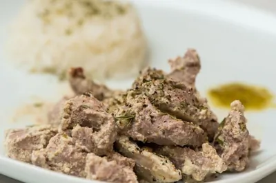 Свинина в чесночном соусе