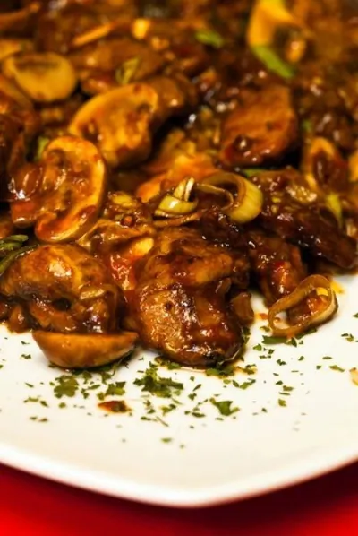 Грибной соус с горчицей