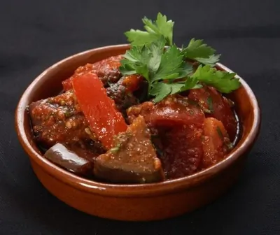 Баклажанная закуска по креольски