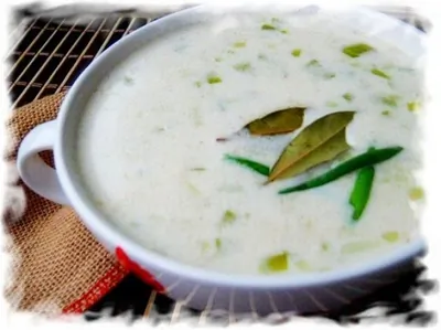 Ирландский суп с геркулесом и луком-пореем