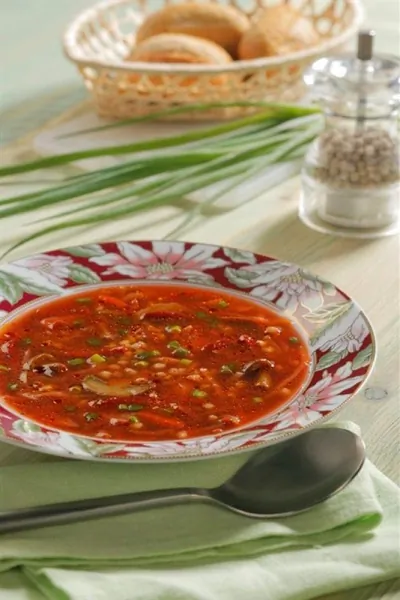 Борщ с гречневой крупой