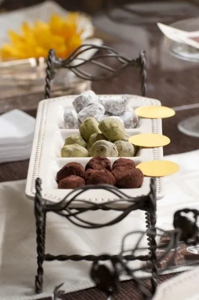 Шоколадные трюфели с ванилью