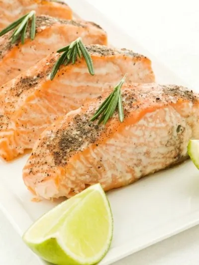 Филе лосося в медово-лаймовом маринаде