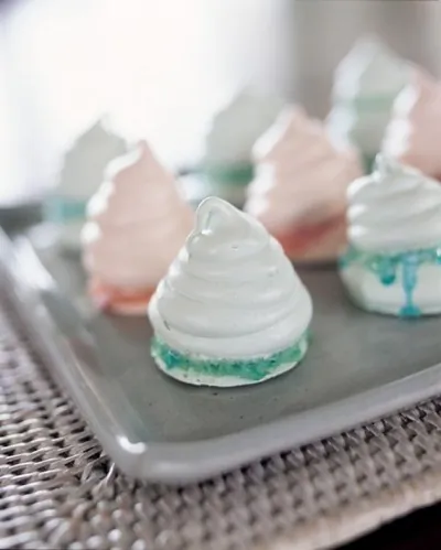 Безе с мятной карамелью