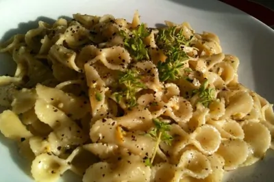 Фарфалле с соусом из фенхеля и базилика