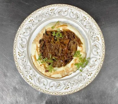 Печень по венециански c пюре