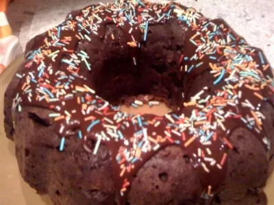 Творожно–шоколадный кекс с миндалем