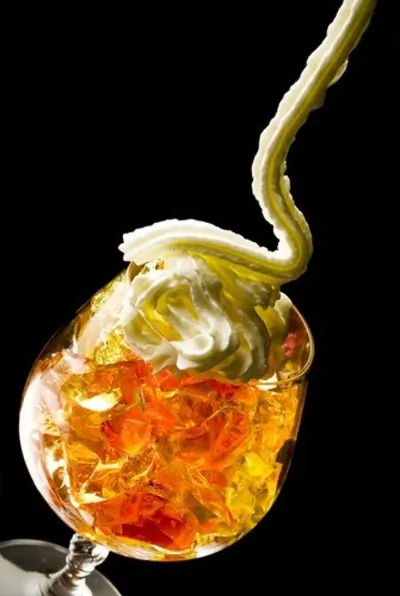 Газированное желе из шампанского