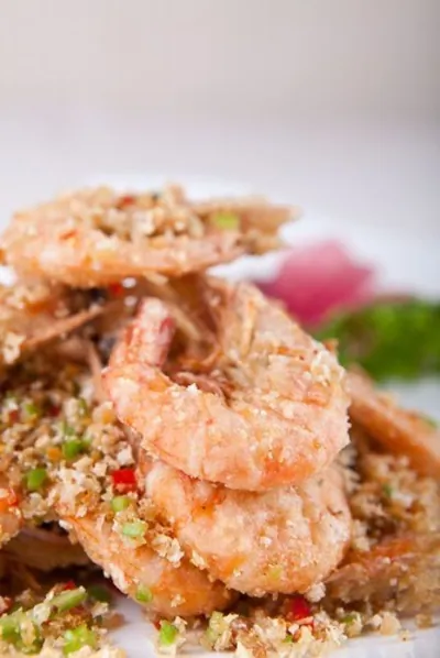 Креветки в сычуаньском перце и соли