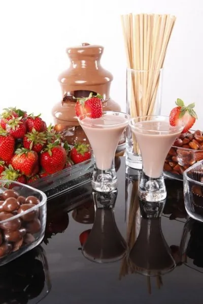 Шоколадно-клубничный смузи