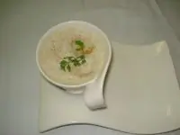 Валюте из шампиньонов с гребешками Сен-Жак под маслом грецкого ореха