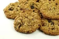 Яблочные печенья с орехами, изюмом и специями