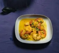 Креветки с чатни из манго