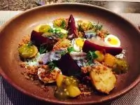 Салат из скумбрии со свеклой