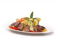 Салат с печенью