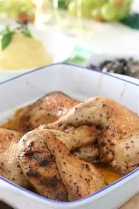 Чесночно-лимонная курица на гриле с розмарином