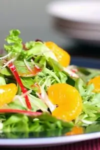 Салат из апельсинов с мелиссой