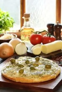 Пицца с сырным кремом