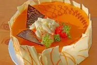 Воздушный апельсиновый торт