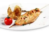 Курица на гриле в средиземноморском чесночном масле