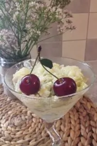 Рисовый пудинг с ревенем