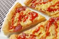 Пицца с копченым окороком