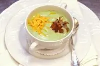 Сливочный суп-пюре со шкварками