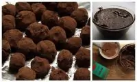 Шоколадные трюфели в какао