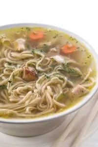 Суп из индейки с яичной лапшой