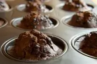 Шоколадные кексы с черникой