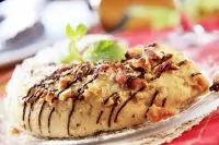 Миндальные пирожные с карамелью