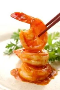 Креветки в апельсиновым соусе