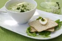 Куриный суп с яйцом и зеленым луком