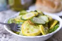 Жареные цукини с чесноком