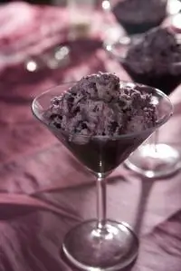 Чернично-лимонный шербет