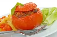 Печеные помидоры с печенью индейки и розмарином