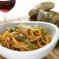 Паста с рукколой и анчоусами