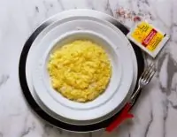 Ризотто с двумя видами сыра и шафраном