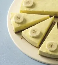 Яблочно-банановый чизкейк без запекания