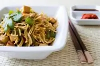 Лапша с карри и сыром тофу