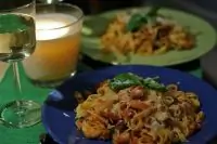 Тальятелле с морепродуктами