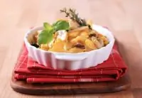 Запеченная паста с тыквой и грибами под сырной корочкой