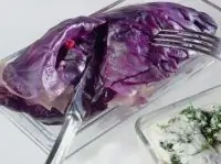 Голубцы из красной капусты с уткой